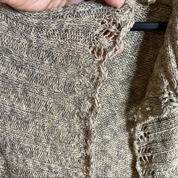 Jones NY collection tan open long sleeve cardigan - Picture 6 of 7